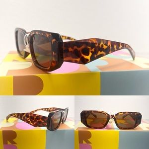 Trendy Rectangle Sunglasses for Women Retro 90s Narrow Square Sunglasses Vintage